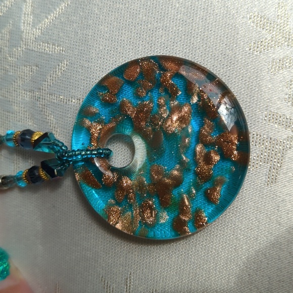 Glass Statement Necklace - Picture 1 of 7